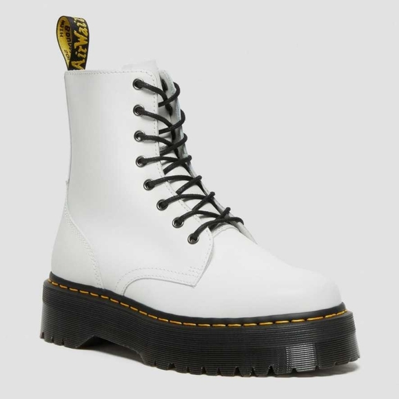 Dr. Martens Shoes - Dr Martens Jadon Platform White boots